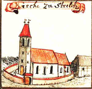 Kirche zu Strelitz - Koci, widok oglny